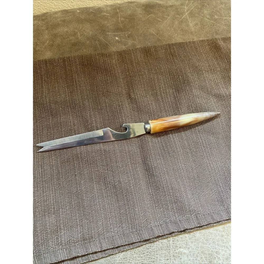 Vintage MCM Bakelite Handle Cheese ? Tomato‎ ? Knife Made In Japan
